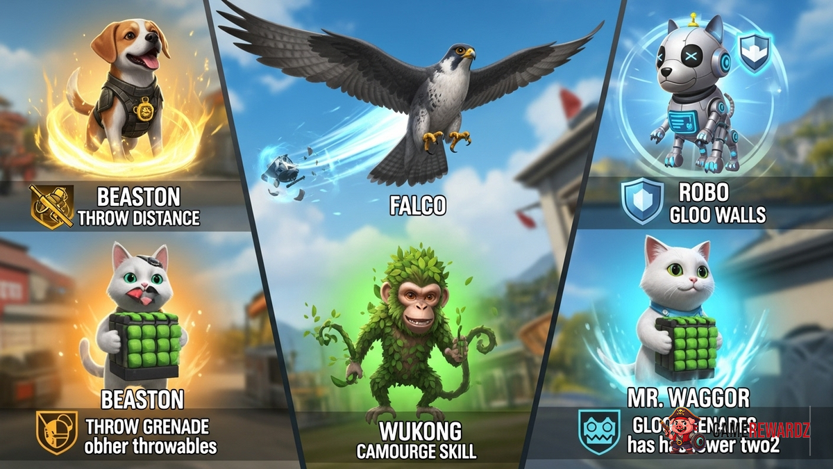 Free Fire Most Popular Pet Skills